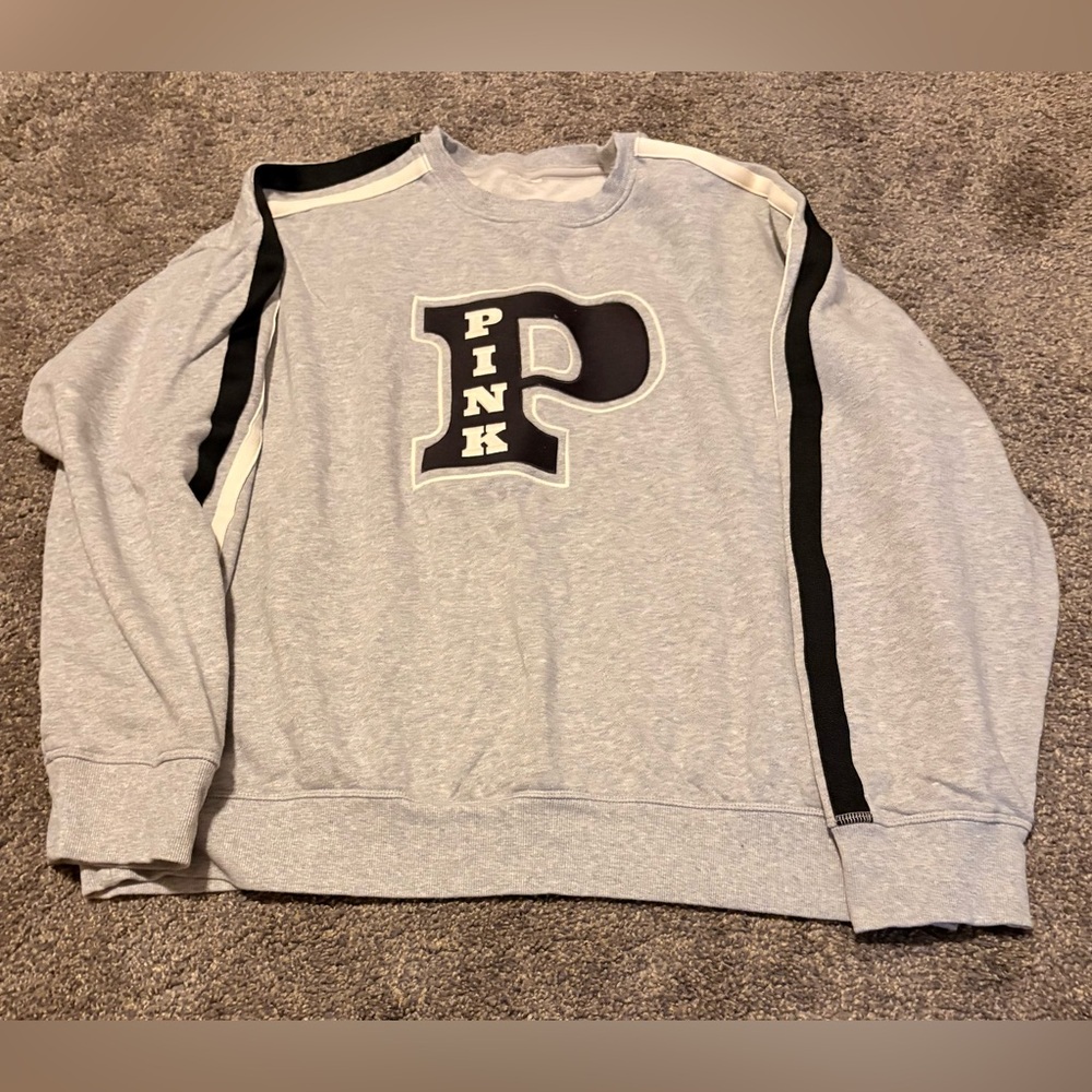 PINK Victoria's Secret Gray and Black women’s sweatshirt